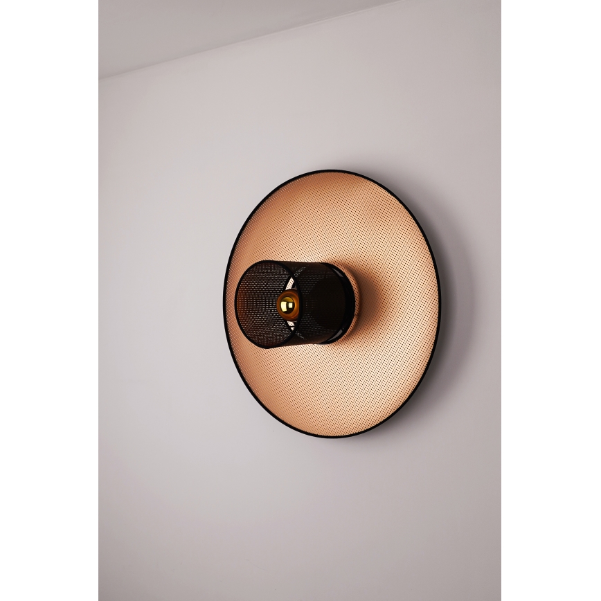 Duolla - Nástěnné svítidlo TOKYO SHINY 1xE27/15W/230V pr. 50 cm měděná/černá