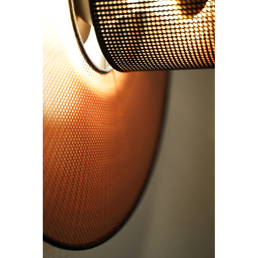Duolla - Nástěnné svítidlo TOKYO SHINY 1xE27/15W/230V pr. 50 cm měděná/černá
