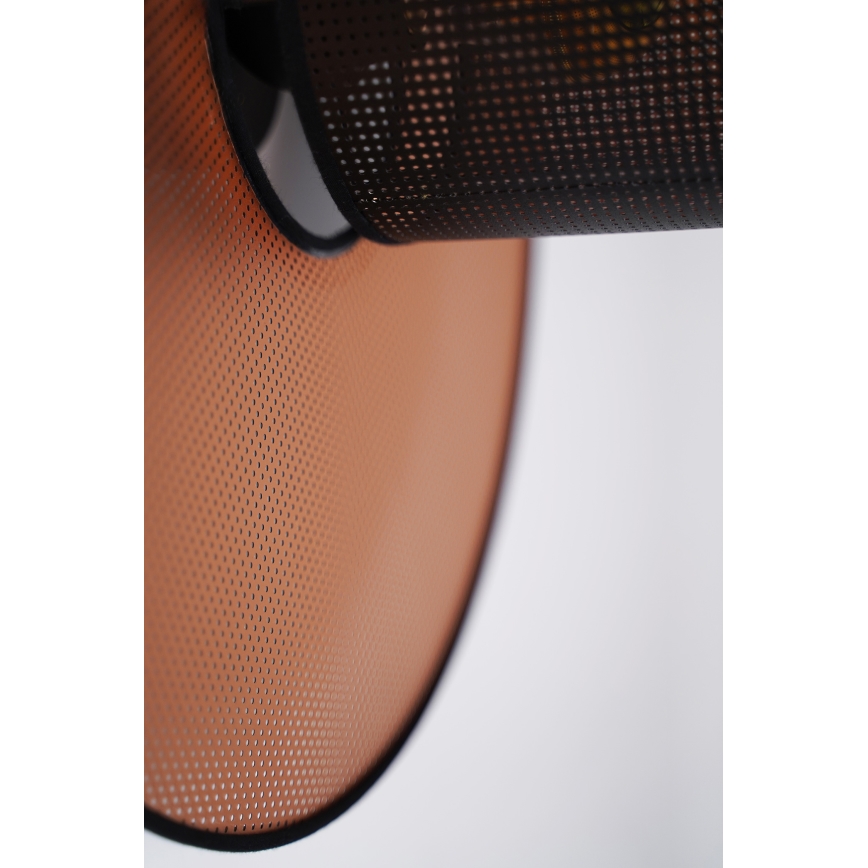 Duolla - Nástěnné svítidlo TOKYO SHINY 1xE27/15W/230V pr. 50 cm měděná/černá