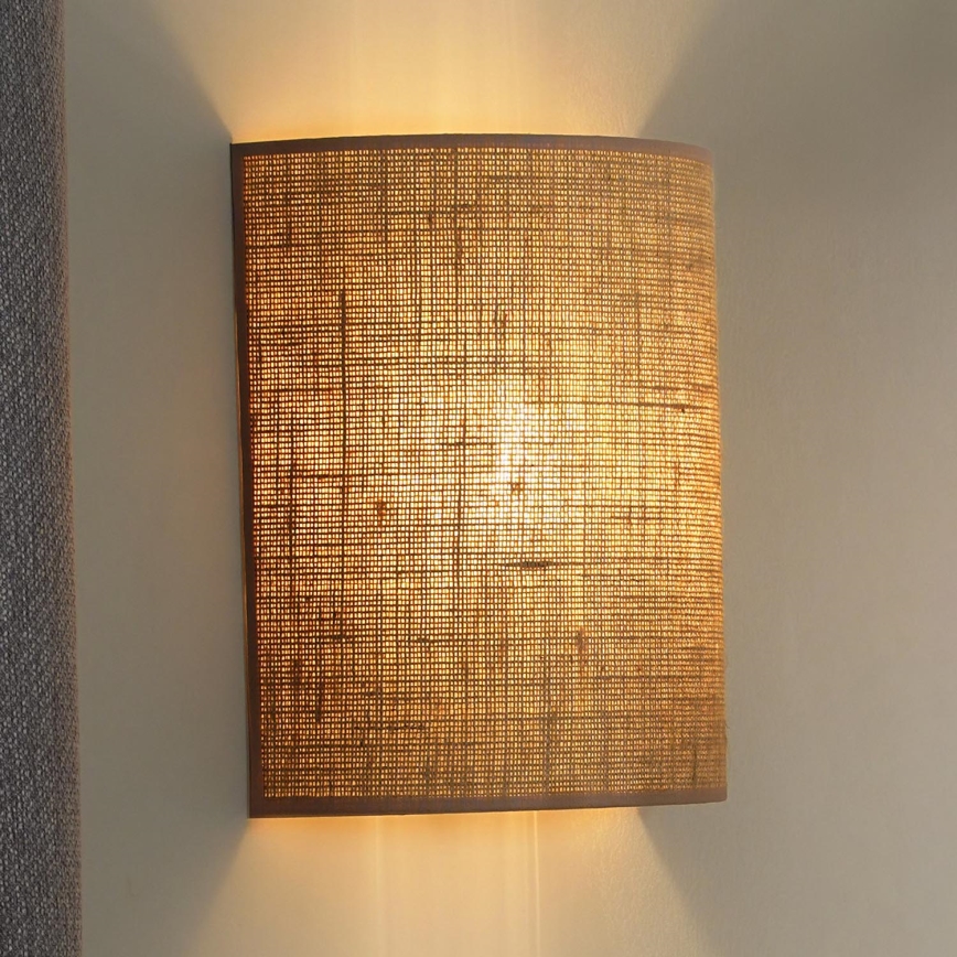 Duolla - Nástěnné svítidlo YUTE 1xE27/15W/230V pr. 20 cm hnědá