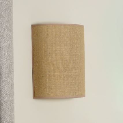 Duolla - Nástěnné svítidlo YUTE 1xE27/15W/230V pr. 20 cm hnědá