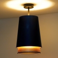 Duolla - Přisazený lustr BELL SHINY 1xE27/15W/230V modrá/měděná