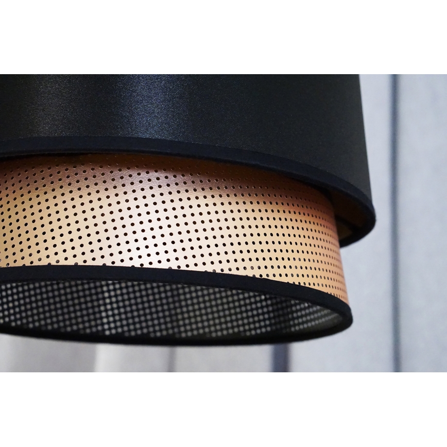 Duolla - Přisazený lustr BELL SHINY 1xE27/15W/230V pr. 25 cm černá/měděná