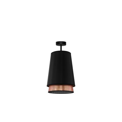 Duolla - Přisazený lustr BELL SHINY 1xE27/15W/230V pr. 25 cm černá/měděná