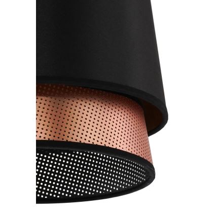 Duolla - Přisazený lustr BELL SHINY 1xE27/15W/230V pr. 25 cm černá/měděná