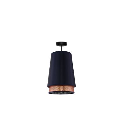 Duolla - Přisazený lustr BELL SHINY 1xE27/15W/230V pr. 25 cm modrá/měděná