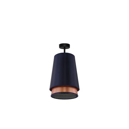 Duolla - Přisazený lustr BELL SHINY 1xE27/15W/230V pr. 25 cm modrá/měděná