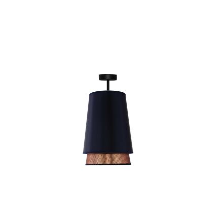 Duolla - Přisazený lustr BELL SHINY 1xE27/15W/230V pr. 25 cm modrá/měděná
