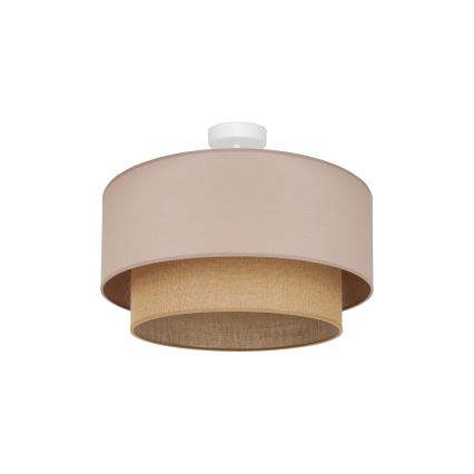 Duolla - Přisazený lustr  BOHO 1xE27/15W/230V pr. 45 cm béžová/hnědá