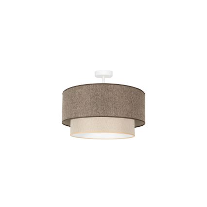 Duolla - Přisazený lustr BOHO ECO RECYCLING 1xE27/15W/230V pr. 45 cm hnědá/krémová