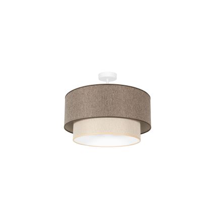 Duolla - Přisazený lustr BOHO ECO RECYCLING 1xE27/15W/230V pr. 45 cm hnědá/krémová