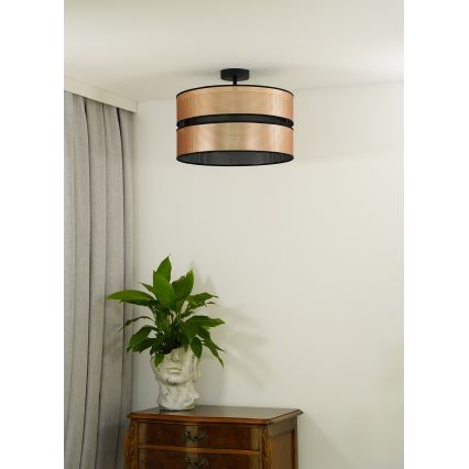Duolla - Přisazený lustr COPPER SHINY 1xE27/15W/230V pr. 40 cm měděná/černá