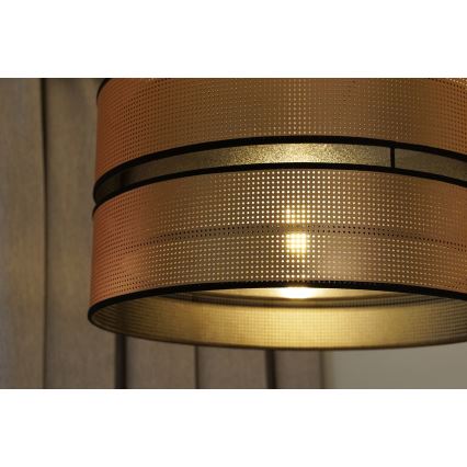 Duolla - Přisazený lustr COPPER SHINY 1xE27/15W/230V pr. 40 cm měděná/černá