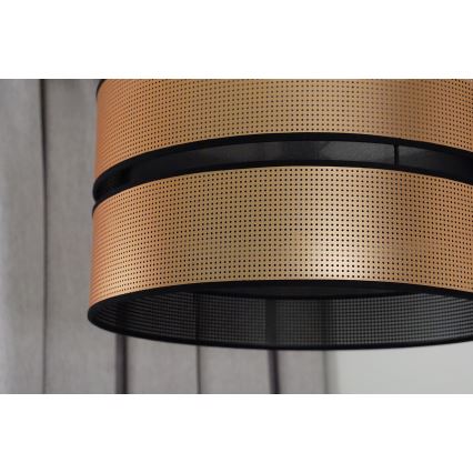 Duolla - Přisazený lustr COPPER SHINY 1xE27/15W/230V pr. 40 cm měděná/černá