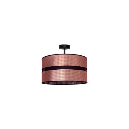 Duolla - Přisazený lustr COPPER SHINY 1xE27/15W/230V pr. 40 cm měděná/černá