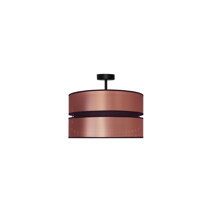Duolla - Přisazený lustr COPPER SHINY 1xE27/15W/230V pr. 40 cm měděná/černá