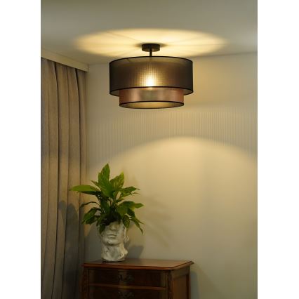 Duolla - Přisazený lustr COPPER SHINY 1xE27/15W/230V pr. 45 cm hnědá/měděná