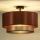 Duolla - Přisazený lustr COPPER SHINY 1xE27/15W/230V pr. 45 cm měděná
