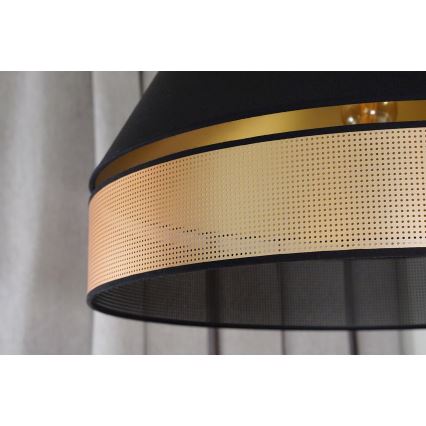 Duolla - Přisazený lustr COPPER SHINY 1xE27/15W/230V pr. 60 cm černá/měděná