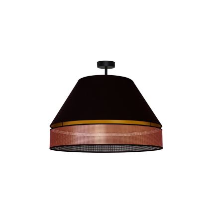 Duolla - Přisazený lustr COPPER SHINY 1xE27/15W/230V pr. 60 cm černá/měděná