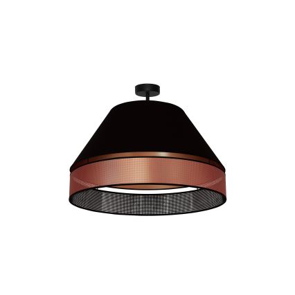 Duolla - Přisazený lustr COPPER SHINY 1xE27/15W/230V pr. 60 cm černá/měděná