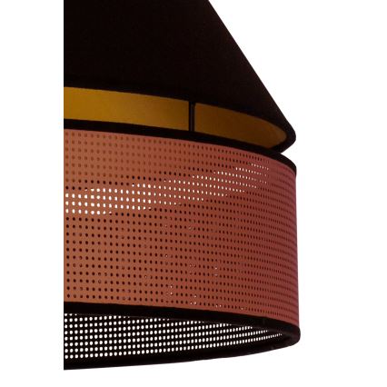 Duolla - Přisazený lustr COPPER SHINY 1xE27/15W/230V pr. 60 cm černá/měděná
