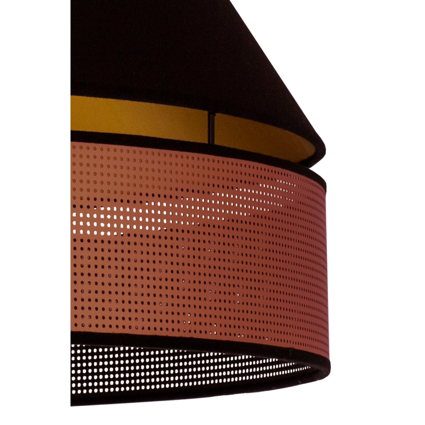 Duolla - Přisazený lustr COPPER SHINY 1xE27/15W/230V pr. 60 cm černá/měděná