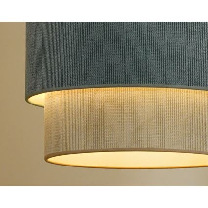 Duolla - Přisazený lustr CORDUROY 1xE27/15W/230V pr. 40 cm modrá/béžová