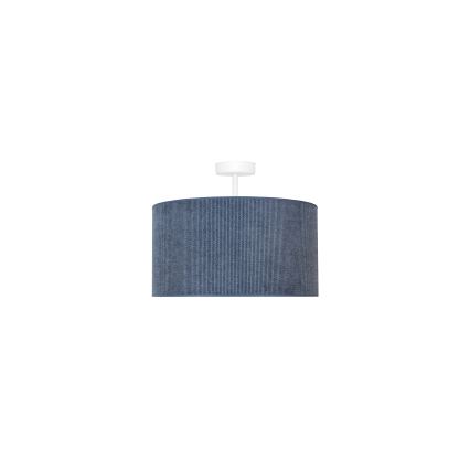 Duolla - Přisazený lustr CORDUROY 1xE27/15W/230V tmavě pr. 40 cm modrá