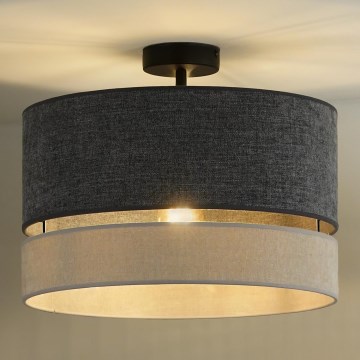 Duolla - Přisazený lustr DOUBLE 1xE27/15W/230V pr. 40 cm šedá