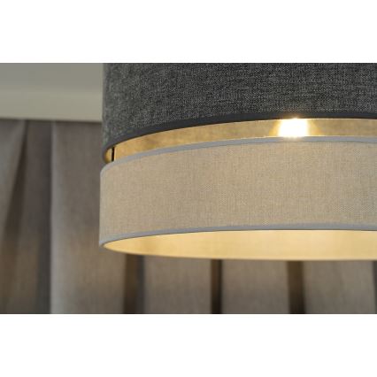 Duolla - Přisazený lustr DOUBLE 1xE27/15W/230V pr. 40 cm šedá