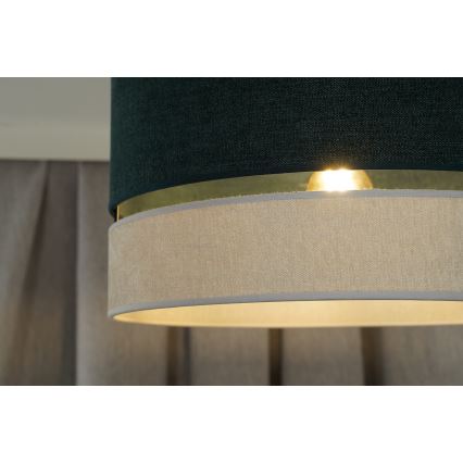 Duolla - Přisazený lustr DOUBLE 1xE27/15W/230V pr. 40 cm zelená/šedá