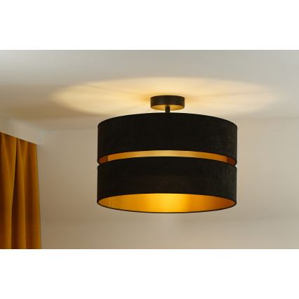 Duolla - Přisazený lustr DUO 1xE27/15W/230V pr. 40 cm černá/zlatá