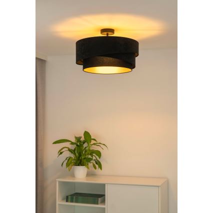 Duolla - Přisazený lustr KOBO 1xE27/15W/230V pr. 45 cm černá