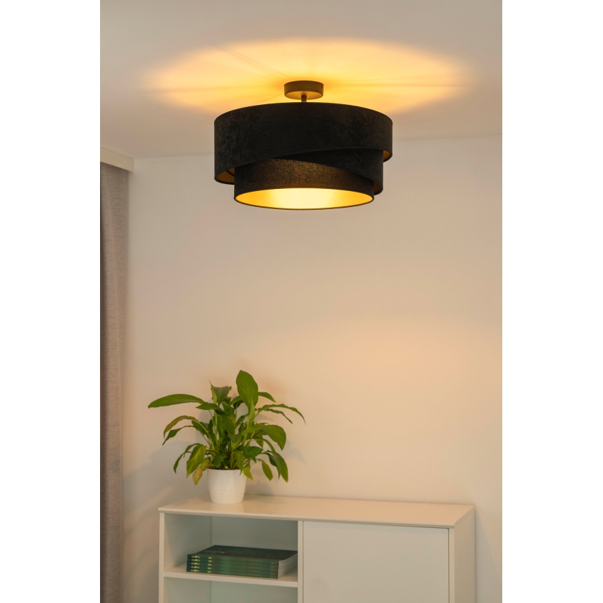 Duolla - Přisazený lustr KOBO 1xE27/15W/230V pr. 45 cm černá