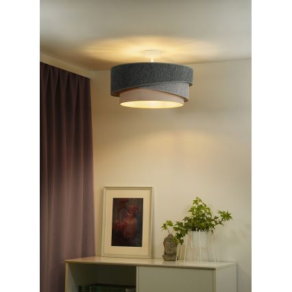 Duolla - Přisazený lustr KOBO ECO RECYCLING 1xE27/15W/230V pr. 45 cm zelená/šedá/krémová
