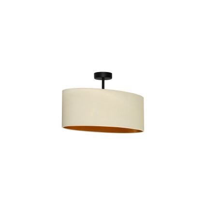 Duolla - Přisazený lustr OVAL VEGAN 1xE27/15W/230V krémová