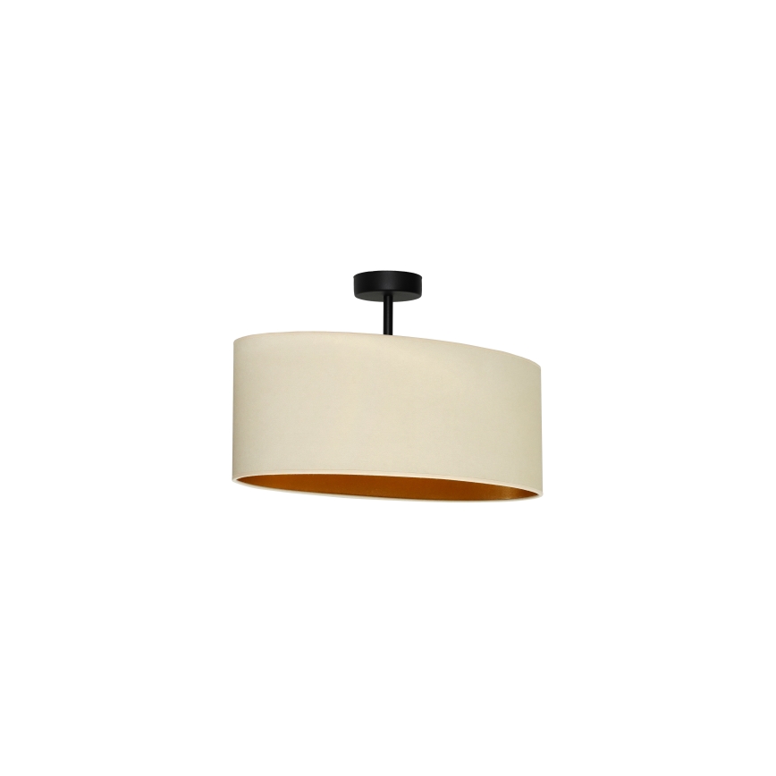 Duolla - Přisazený lustr OVAL VEGAN 1xE27/15W/230V krémová
