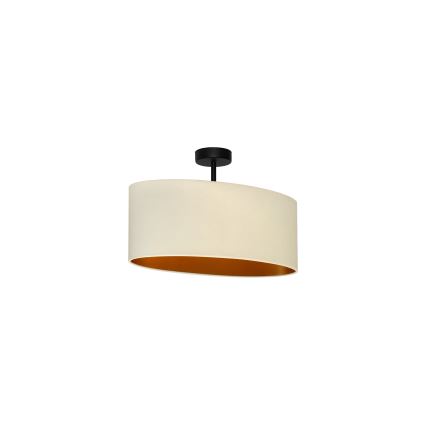 Duolla - Přisazený lustr OVAL VEGAN 1xE27/15W/230V krémová