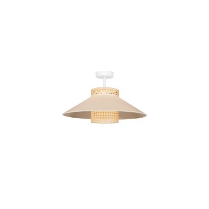 Duolla - Přisazený lustr RIO RATTAN 1xE27/15W/230V pr. 45 cm béžová/ratan