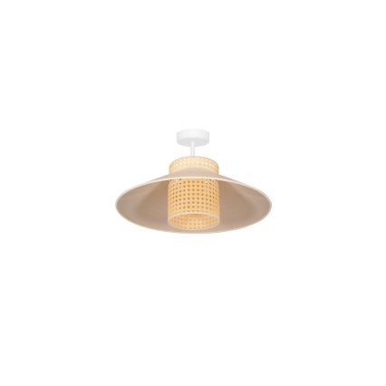 Duolla - Přisazený lustr RIO RATTAN 1xE27/15W/230V pr. 45 cm béžová/ratan