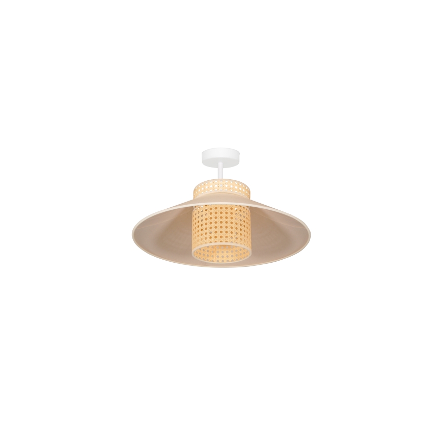 Duolla - Přisazený lustr RIO RATTAN 1xE27/15W/230V pr. 45 cm béžová/ratan
