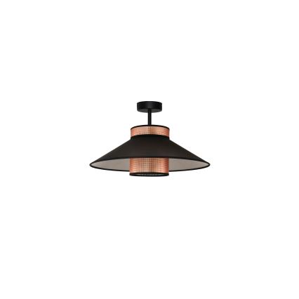 Duolla - Přisazený lustr RIO SHINY 1xE27/15W/230V pr. 45 cm černá/měděná