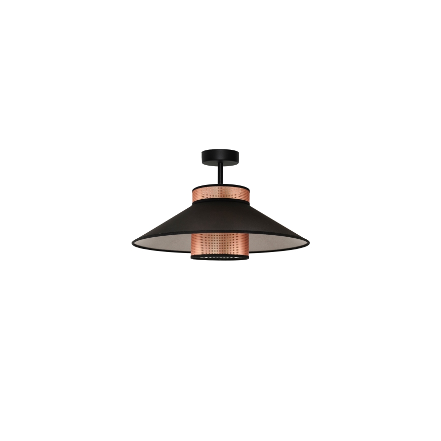 Duolla - Přisazený lustr RIO SHINY 1xE27/15W/230V pr. 45 cm černá/měděná