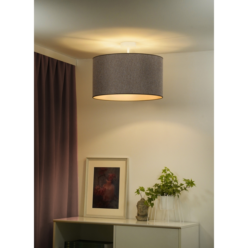 Duolla - Přisazený lustr ROLLER ECO RECYCLING 1xE27/15W/230V pr. 45 cm hnědá