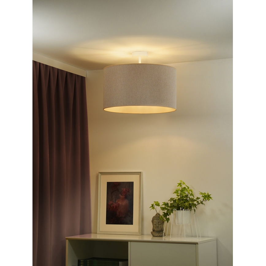 Duolla - Přisazený lustr ROLLER ECO RECYCLING 1xE27/15W/230V pr. 45 cm krémová