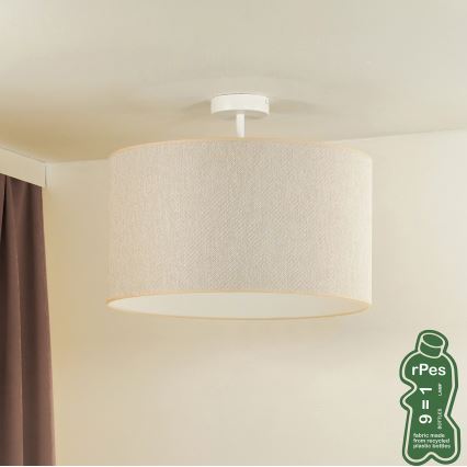 Duolla - Přisazený lustr ROLLER ECO RECYCLING 1xE27/15W/230V pr. 45 cm krémová