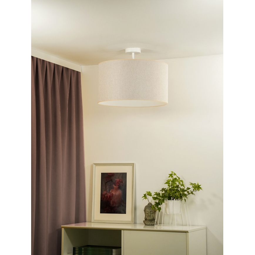 Duolla - Přisazený lustr ROLLER ECO RECYCLING 1xE27/15W/230V pr. 45 cm krémová