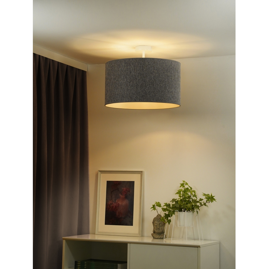 Duolla - Přisazený lustr ROLLER ECO RECYCLING 1xE27/15W/230V pr. 45 cm šedá