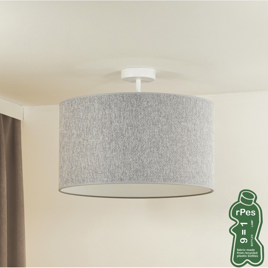 Duolla - Přisazený lustr ROLLER ECO RECYCLING 1xE27/15W/230V pr. 45 cm šedá